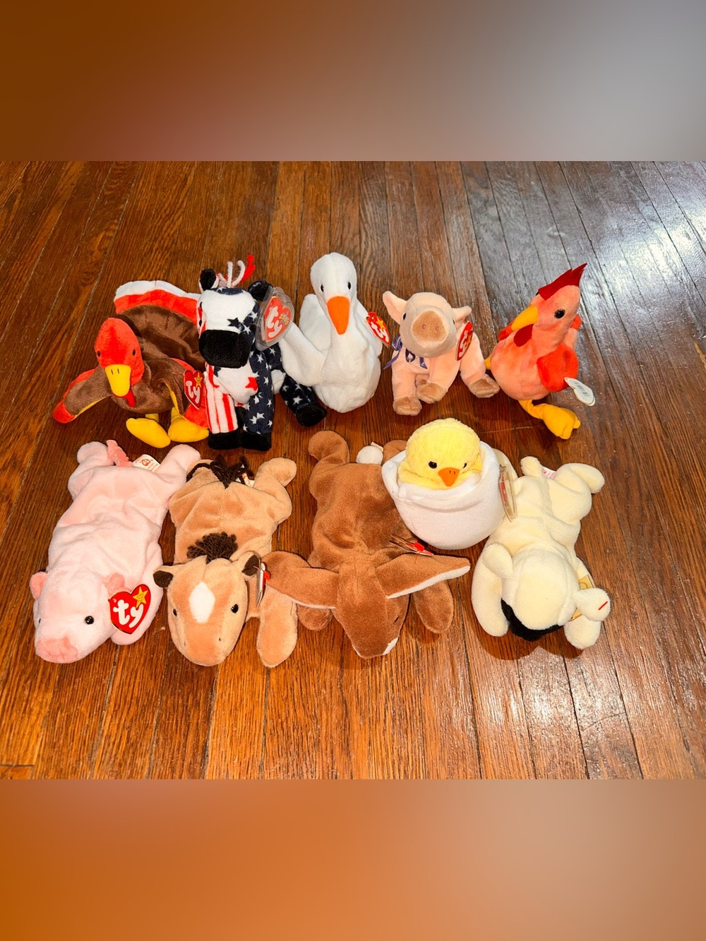 NWT Assortment of 10 TY Beanie Babies Stuffed Animals